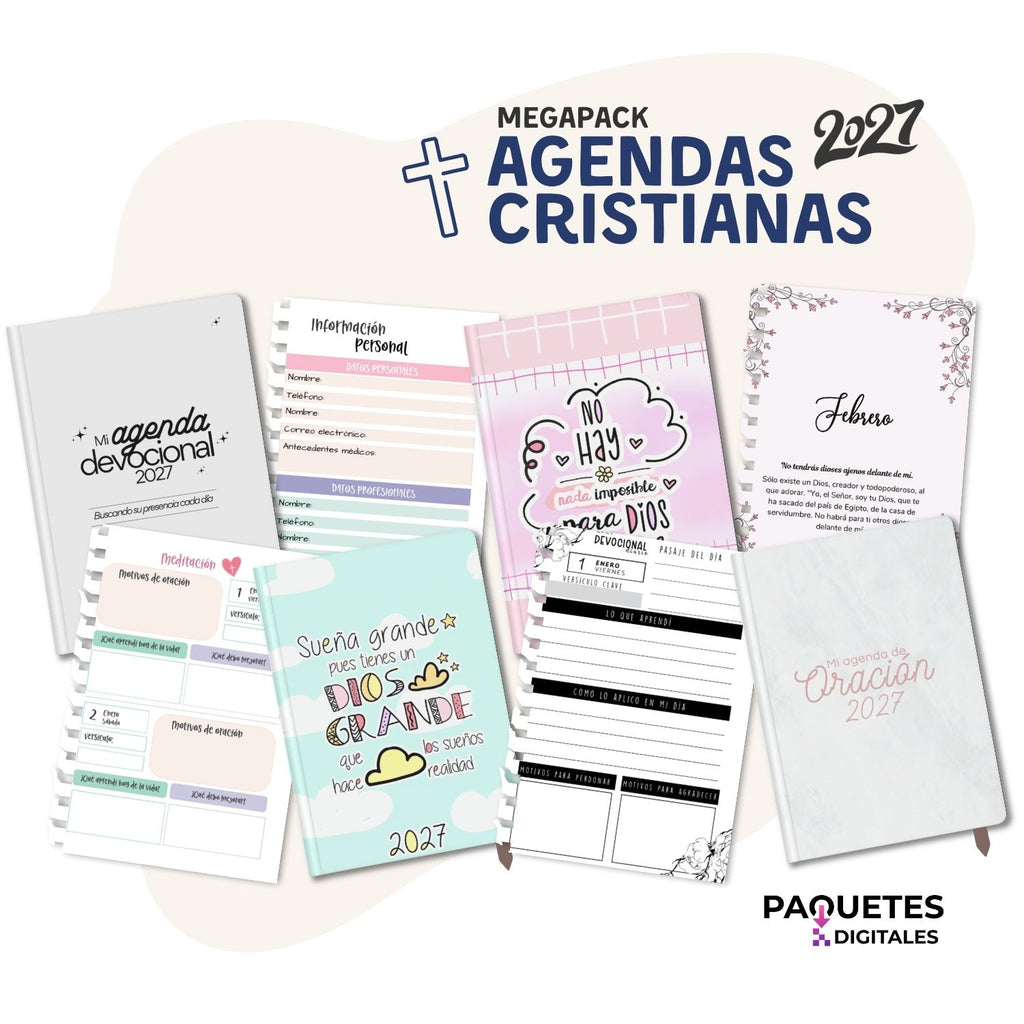 Mega Paquete de Agendas Cristianas 2027 + Bonos