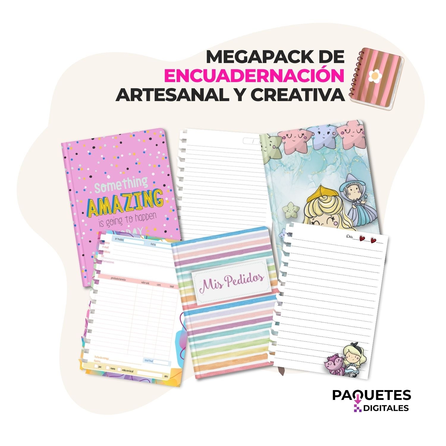 Mega Paquete de Encuadernación Artesanal y Creativa