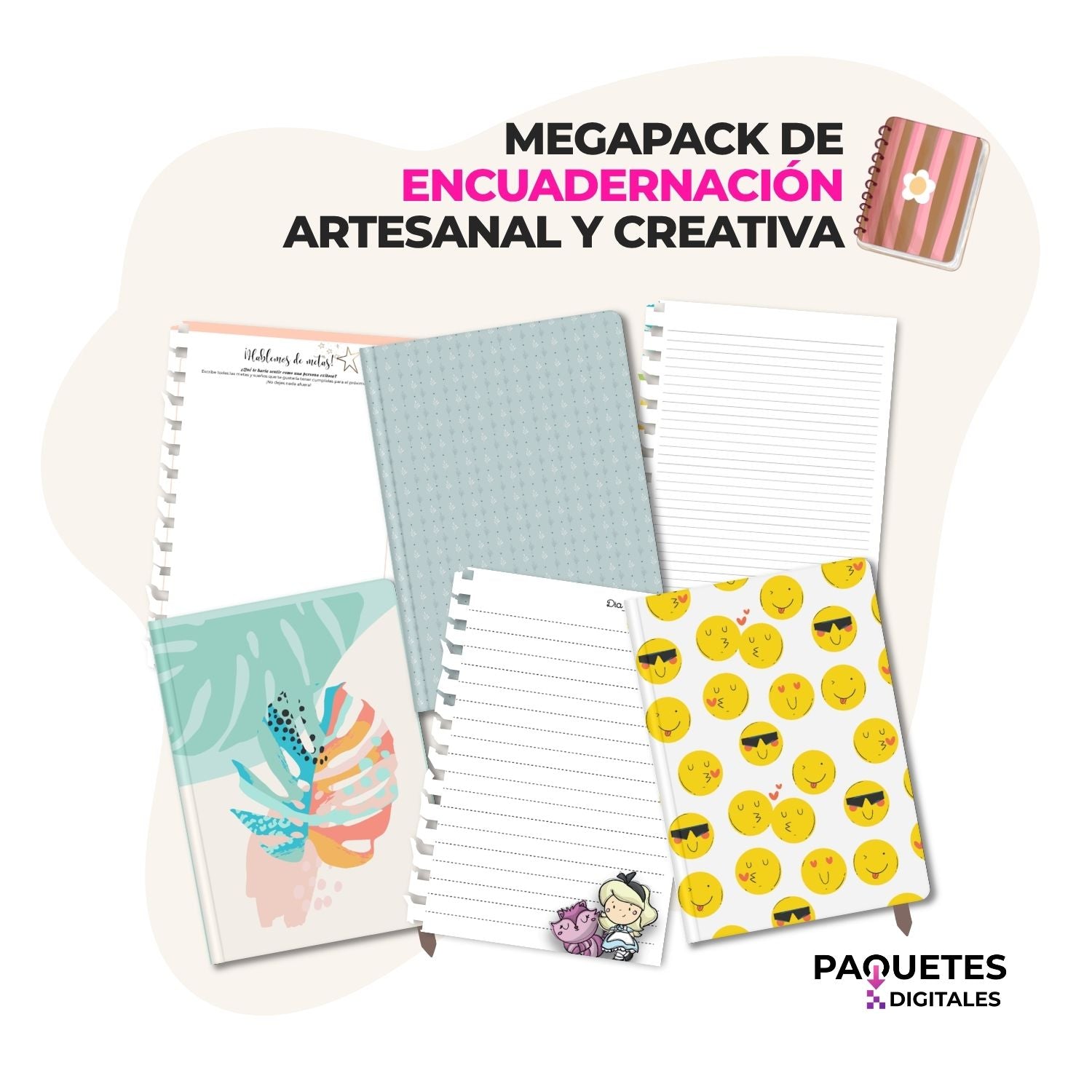 Mega Paquete de Encuadernación Artesanal y Creativa