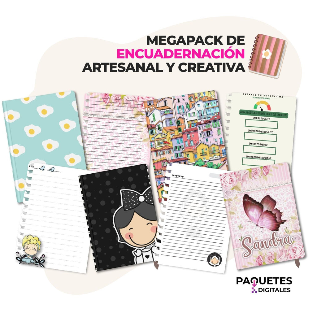 Mega Paquete de Encuadernación Artesanal y Creativa
