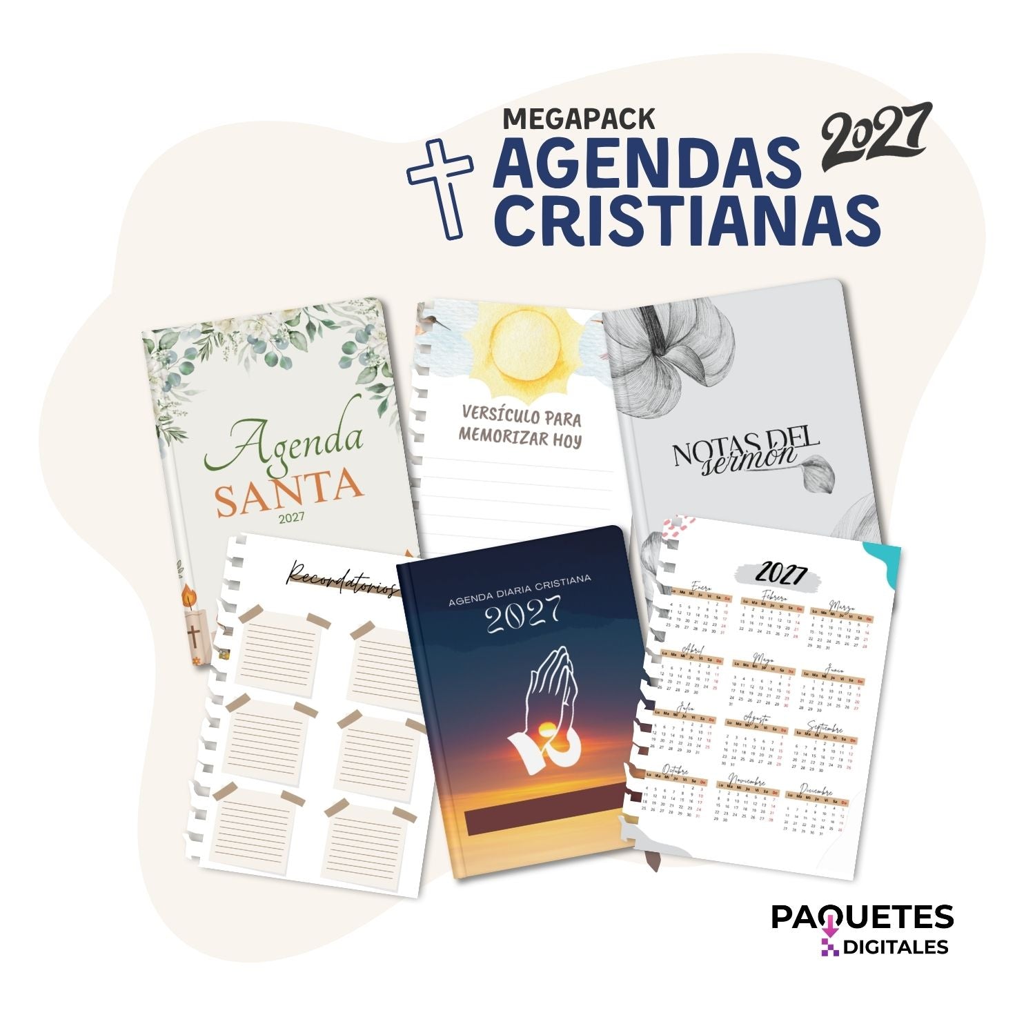 Mega Paquete de Agendas Cristianas 2027 + Bonos