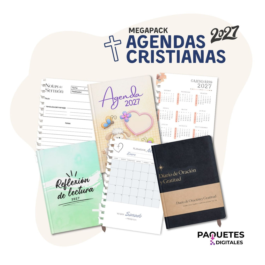 Mega Paquete de Agendas Cristianas 2027 + Bonos