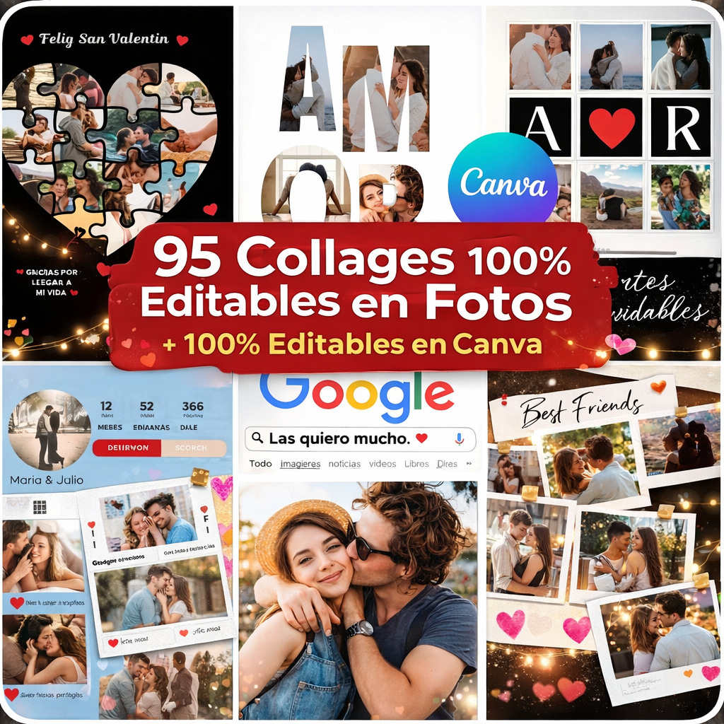 95 Collages Personalizables con Fotos