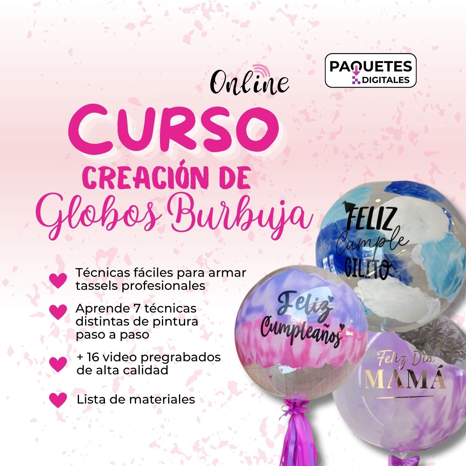 Curso Online "Creación de globos burbuja con pintura"