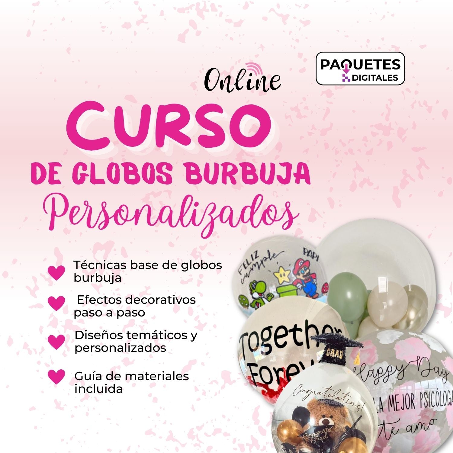 Curso de Globos Burbuja Personalizados "ONLINE"